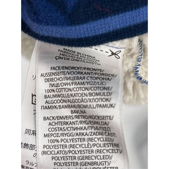 Polo Ralph Lauren Pullover Sweatshirt Men Large SouthwestFleece Mockneck Blue - Picture 5 of 12